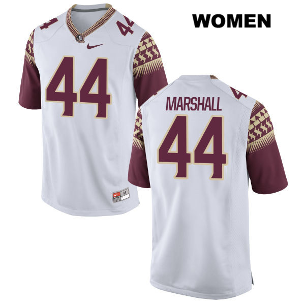 Women's NCAA Nike Florida State Seminoles #44 Chandler Marshall College White Stitched Authentic Football Jersey JMB0769FT